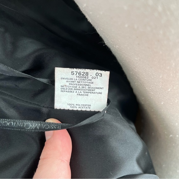 Jessica McClintock Black Bodiced Gown Size 6 - Picture 8 of 8